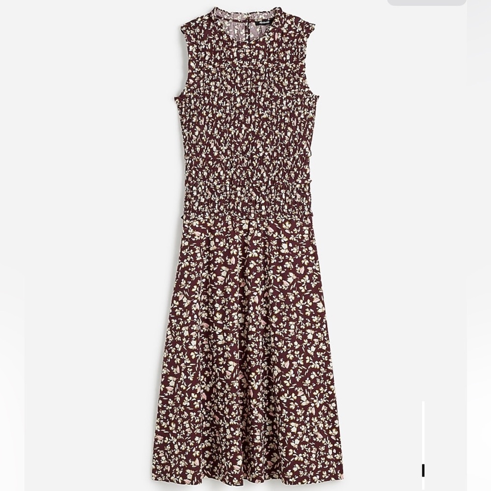 Madewell Floral Maxi Dress - Gray and Cream
